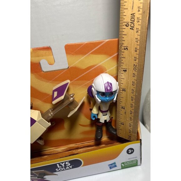 Star Wars Young Jedi Adventures Lys Solay Figure & Speeder New - Picture 6 of 6